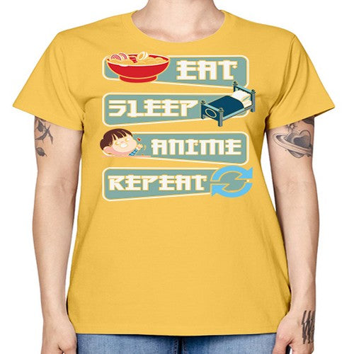 Eat Sleep Anime Repeat Anime Manga 227# - anime -  Missy T-Shirt