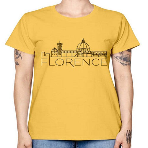 Florence Minimal Skyline 723# - cities -  Missy T-Shirt
