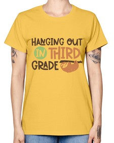 Hanging Out in Third 236# - third grade -  Missy T-Shirt