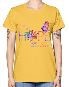 Hope For A Cure Alzheimer Awareness Flower 162# - alzheimers -  Missy T-Shirt