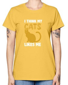 I Think My Cats - cats -  Missy T-Shirt