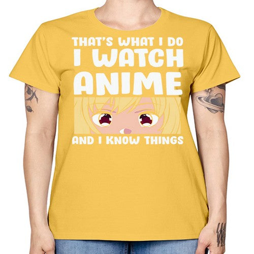 I Watch Anime I Know Things Anime Lover 245# - anime -  Missy T-Shirt