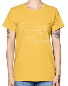I Will Do it Later - cats -  Missy T-Shirt