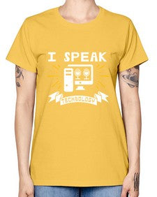 I speak technology 37# - computer -  Missy T-Shirt