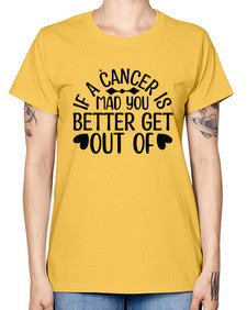 If a Cancer is Mad 251# - cancer -  Missy T-Shirt