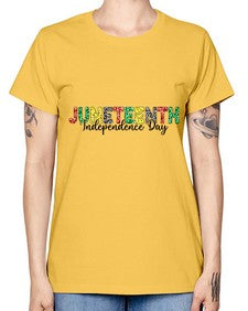 Juneteenth Independence Day 37# - black juneteenth -  Missy T-Shirt
