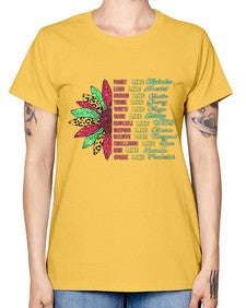 Juneteenth Sunflower Design 17# - black juneteenth -  Missy T-Shirt