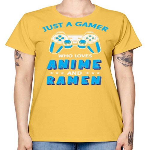 Just A Gamer Who Loves Anime and Ramen 262# - anime -  Missy T-Shirt