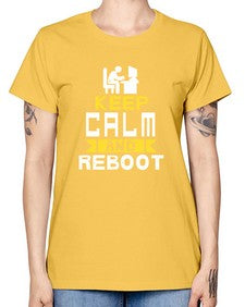 Keep Calm and reboot 27# - computer -  Missy T-Shirt