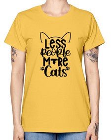 Less People More Cats Style 97# - cats -  Missy T-Shirt