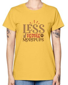 Less People More Pups Style 18# - cats -  Missy T-Shirt