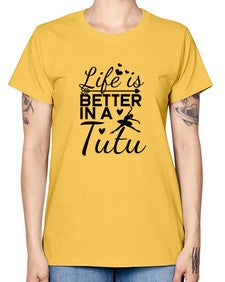 Life is better in a tutu 155# - ballet -  Missy T-Shirt