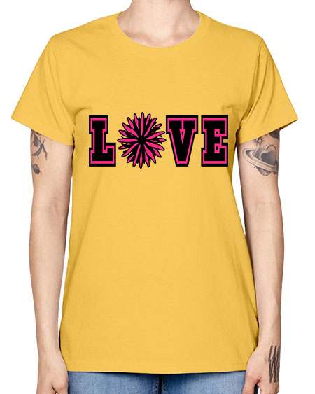 Love 694# - cheer -  Missy T-Shirt
