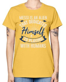 Messi is alien that dedicates himself 33# - ufo -  Missy T-Shirt