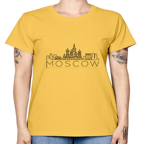 Moscow Minimal Skyline 1353# - cities -  Missy T-Shirt