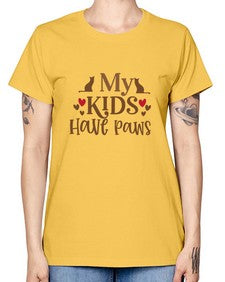 My Kids Have Paws Style 22# - cats -  Missy T-Shirt