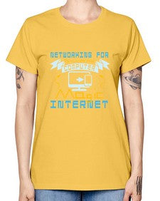 Networking for dummies your computer magic internet 22# - computer -  Missy T-Shirt