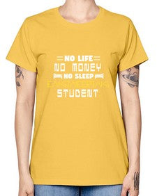No life non money no sleep engineering student 19# - computer -  Missy T-Shirt