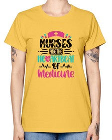 Nurses Are The Heartbeat Style Style 1232# - nurse -  Missy T-Shirt
