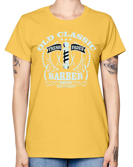 Old Classic Barber1285# - barber -  Missy T-Shirt