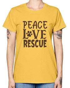 Peace Love Rescue Style 23# - cats -  Missy T-Shirt