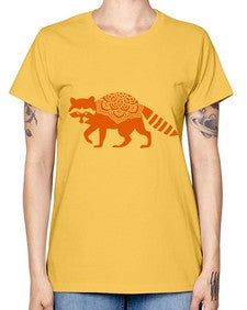 RacoonMandala 1010# - mandala -  Missy T-Shirt