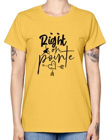 Right on pointe 181# - ballet -  Missy T-Shirt