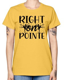 Right on pointe 183# - ballet -  Missy T-Shirt