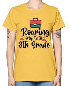 Roaring My Into eighth Grade 757# - eighth grade -  Missy T-Shirt