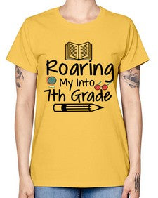 Roaring My Into seventh Grade 763# - seventh grade -  Missy T-Shirt