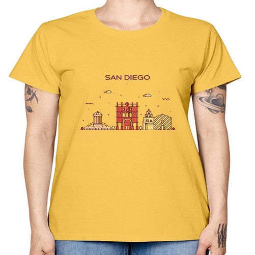 SanDiego 1787# - cities -  Missy T-Shirt