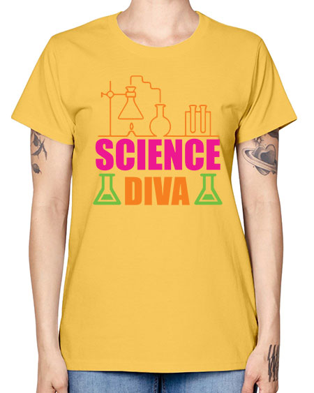 Science Diva 127# - general science -  Missy T-Shirt