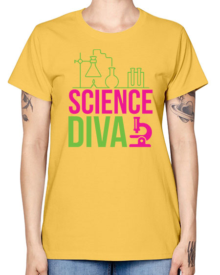 Science Diva 128# - general science -  Missy T-Shirt