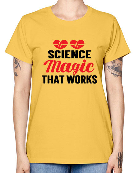 Science Magic that works 75# - general science -  Missy T-Shirt