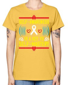 Self wareness is a key to self mastery Style 32# - Self awareness -  Missy T-Shirt