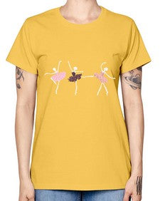 Skeleton ballerinas ballet halloween ballet 184# - ballet -  Missy T-Shirt