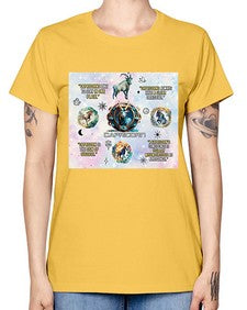 Straight Capricorn 471# - capricorn -  Missy T-Shirt