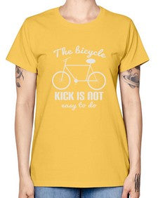 The bicycle kick is not easy to do 3# - bicycle -  Missy T-Shirt
