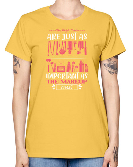 The right tools are just as important as the makeup itself Style 181# - beauty - fashion -  Missy T-Shirt