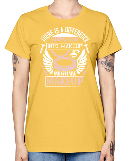 There is a difference between falling into makeup and applying makeup Style 178# - beauty - fashion -  Missy T-Shirt