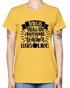 This Is How An Awesome Style 1542# - teacher -  Missy T-Shirt