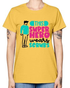 This Superhero Wears Scrubs Style Style 1564# - nurse -  Missy T-Shirt