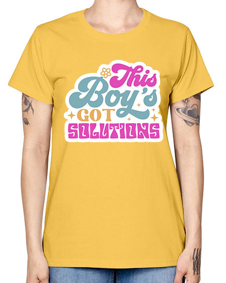 This boys got solutions 19# - general science -  Missy T-Shirt