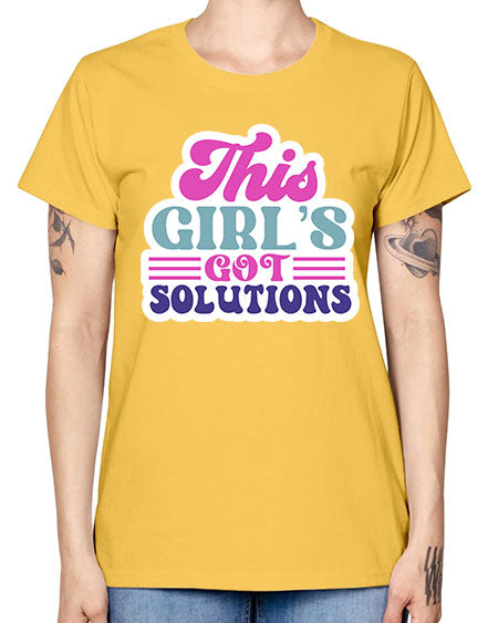 This girls got solutions 16# - general science -  Missy T-Shirt