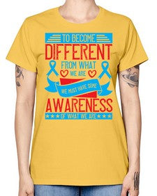 To become different from what we are we must have some awareness of what we are Style 11# - Self awareness -  Missy T-Shirt