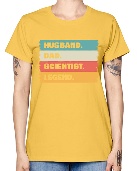 VintageHusbandDadScientistLegendScientistSkinite Scientist Skinite 14# - general science -  Missy T-Shirt