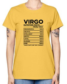Virgo Nutrition Facts 530# - virgo -  Missy T-Shirt