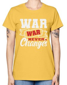 Warwar never changes 54# - video games -  Missy T-Shirt