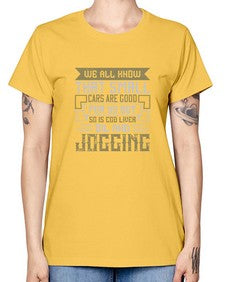 We all know that small cars are good for us But so is cod liver oil And jogging 88# - car -  Missy T-Shirt