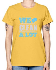 We clean a lot Style 466# - cleaner -  Missy T-Shirt